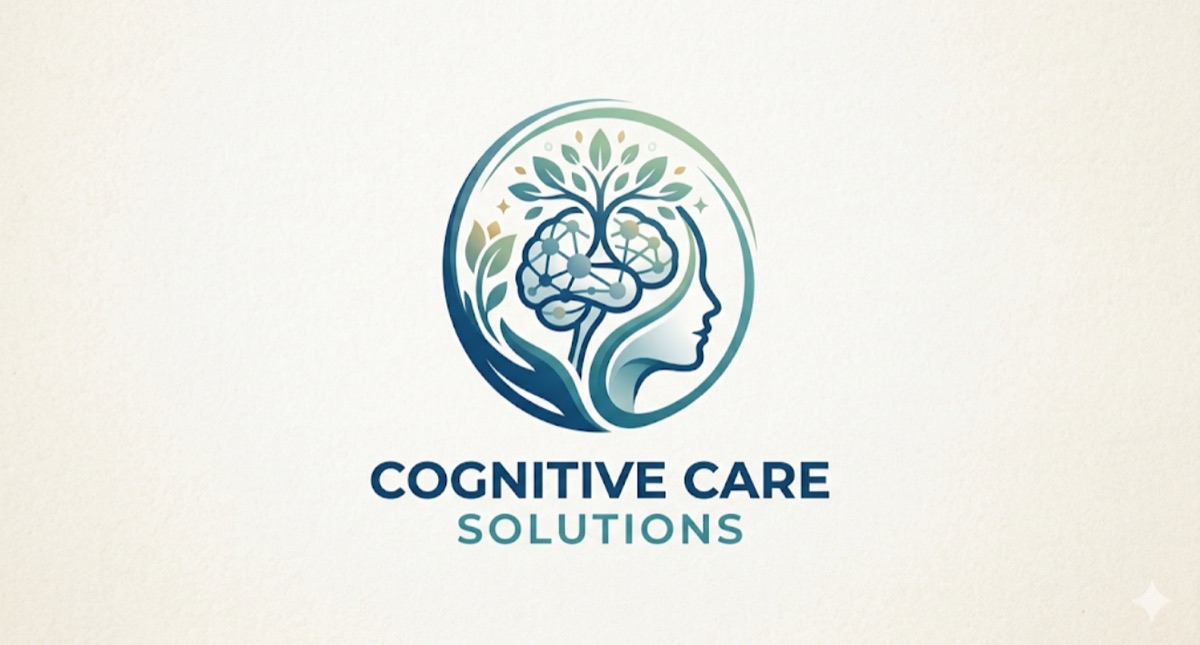 Cognitive Care Solutions brand emblem representing the mind, growth and care